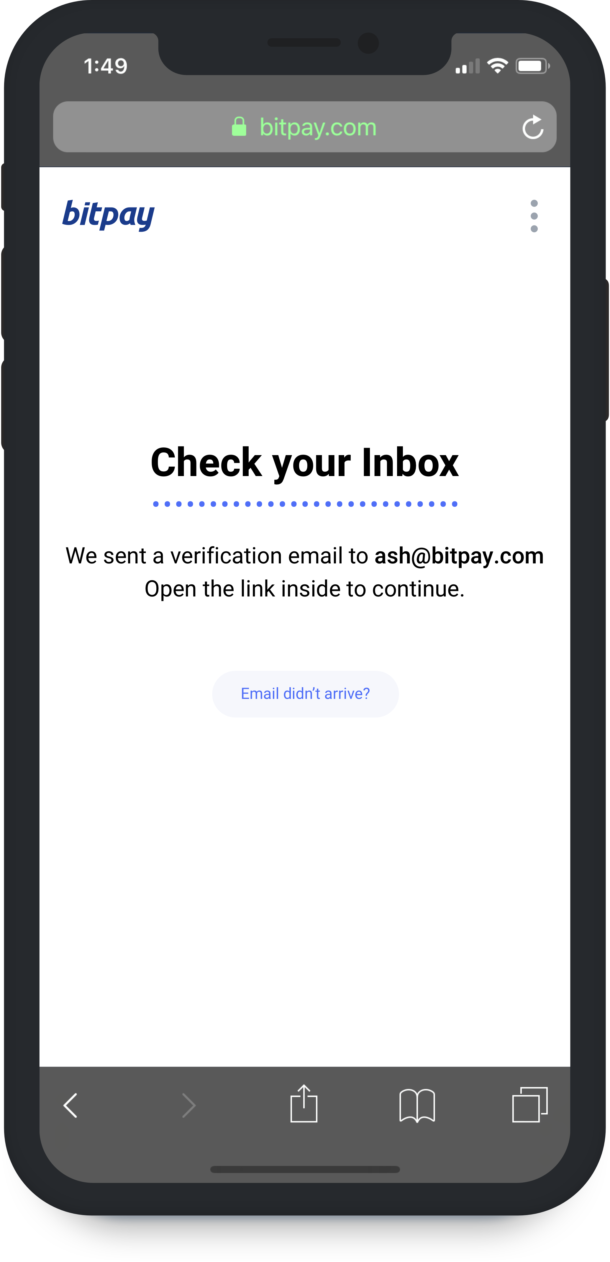 Mobile: Check Inbox